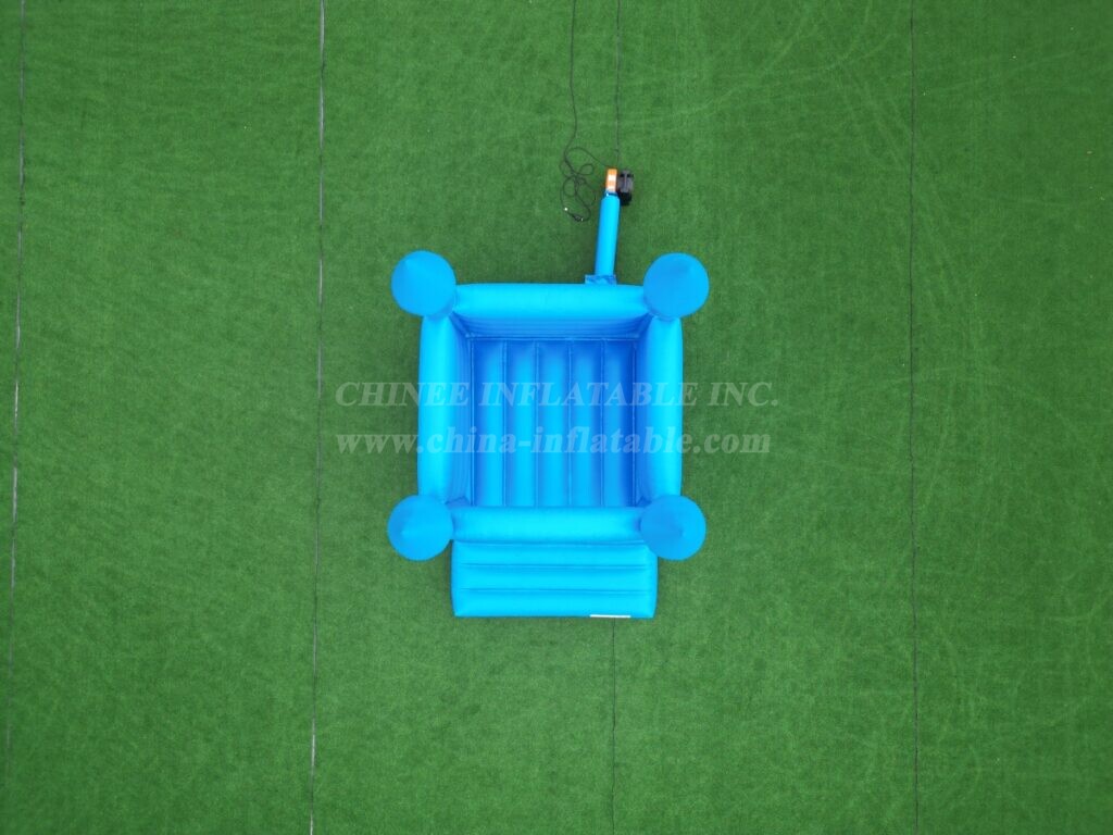 T2-8210 Pure Blue Wedding Inflatable Castle