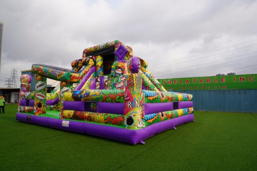 T6-848C Comic Theme Inflatable Park