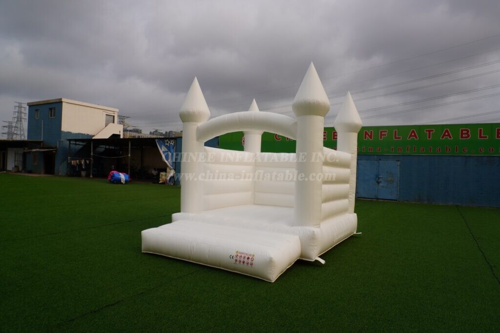 T2-8210C White Wedding Inflatable Castle