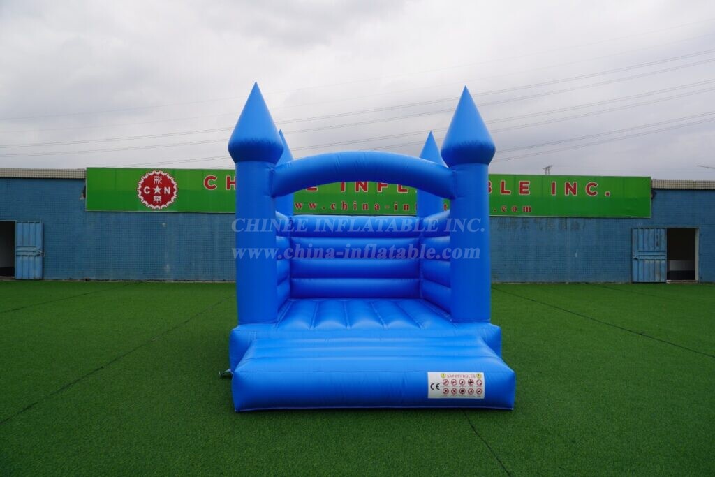 T2-8210 Pure Blue Wedding Inflatable Castle