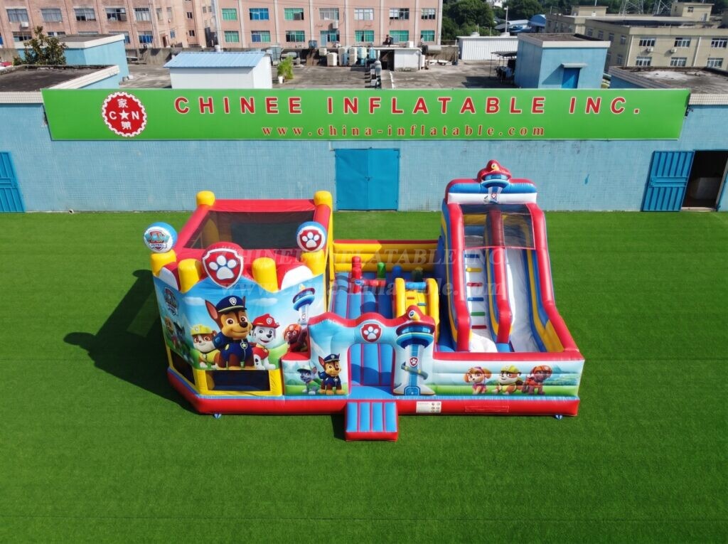 T2-8937 Paw Patrol Theme Inflatable Combo