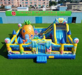 T2-8944 SpongeBob SquarePants Inflatable Combo Bouncer with Slide