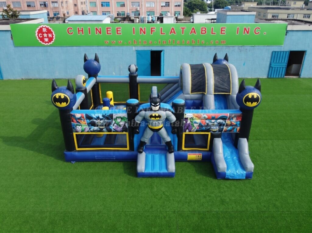 T2-8948 Batman Theme Inflatable Combo Bouncer with Slide