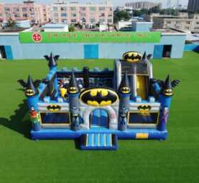 T2-8949 Batman Themed Inflatable Combo Bouncer with Slide