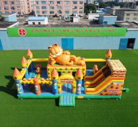 T2-8961 Garfield Inflatable Combo Bouncer with Slide