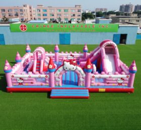 T2-8966 Hello Kitty Inflatable Combo Castle with Slide