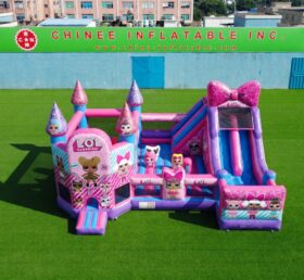 T2-8970 L.O.L. Surprise Inflatable Combo Bouncy Castle with Slide