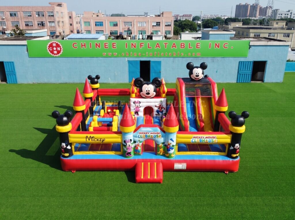 T2-8978 Mickey Mouse Clubhouse Inflatable Combo Bouncer with Slide