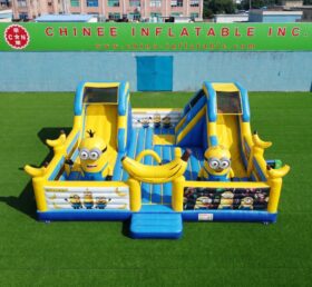 T2-8982 Minions Inflatable Combo Bouncer with Dual Slides