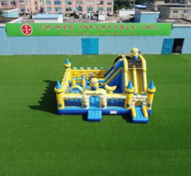 T2-8984 Minions Theme Inflatable Bounce Castle Combo with Slide