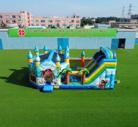 T2-8985 Moana Themed Inflatable Combo Bouncer with Slide