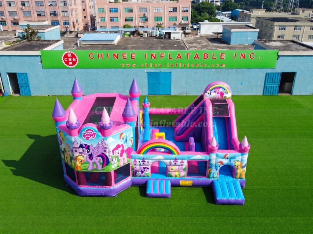 T2-8990 My Little Pony Inflatable Combo Bounce House with Slide