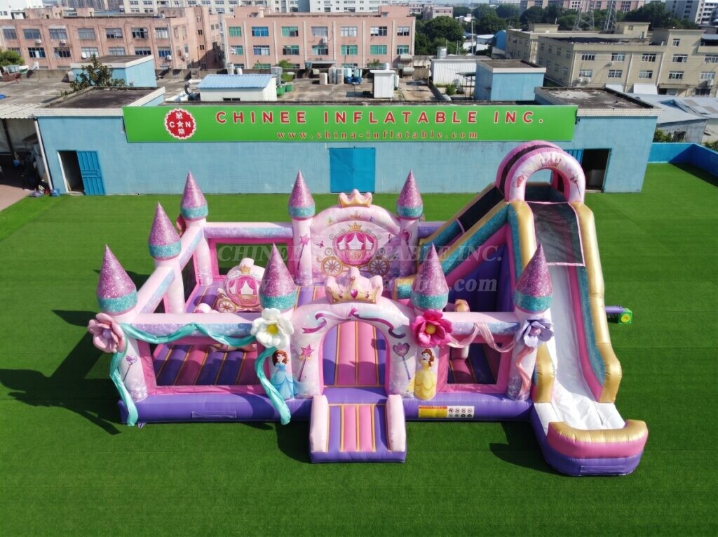T2-8998 Princess Parties Inflatable Castle Combo with Slide