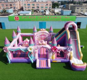 T2-8998 Princess Parties Inflatable Castle Combo with Slide