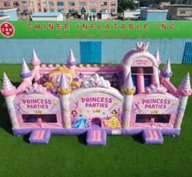 T2-8999 Princess Parties Inflatable Combo Bouncy Castle with Slide