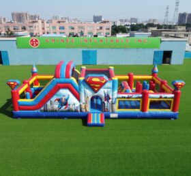 T2-9010 Superhero Inflatable Obstacle Combo with Slide
